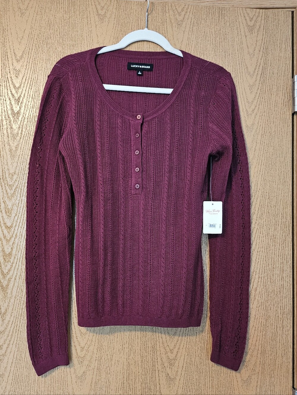 Lucky Brand Thermal Burgundy